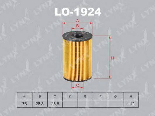 Масляный фильтр LYNXAUTO LO-1924