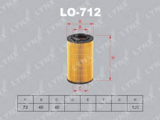 Масляний фільтр LYNXAUTO LO-712