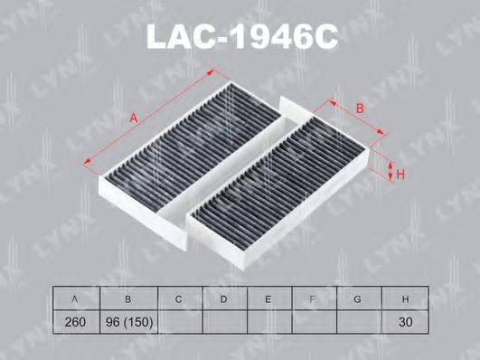 Фільтр, повітря у внутрішньому просторі LYNXAUTO LAC-1946C