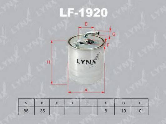 Топливный фильтр LYNXAUTO LF-1920