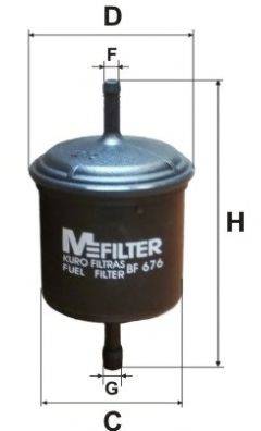 MFILTER BF676 Топливный фильтр