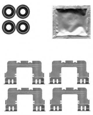 Комплектующие, колодки дискового тормоза HELLA PAGID 8DZ 355 204-771