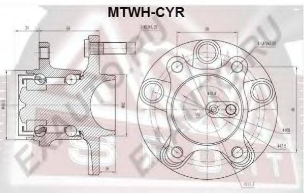 Маточина колеса ASVA MTWH-CYR