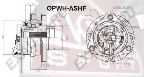 Маточина колеса ASVA OPWH-ASHF
