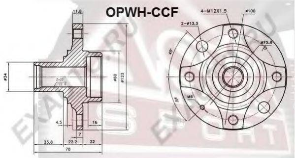 Маточина колеса ASVA OPWH-CCF