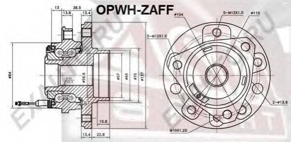 Маточина колеса ASVA OPWH-ZAFF