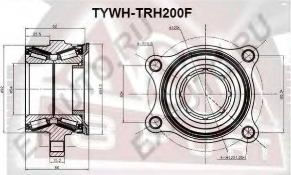 Маточина колеса ASVA TYWH-TRH200F