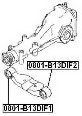 Подвеска, рычаг независимой подвески колеса ASVA 0801-B13DIF1
