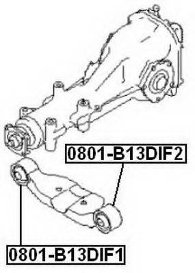 Підвіска, важіль незалежної підвіски колеса ASVA 0801-B13DIF2