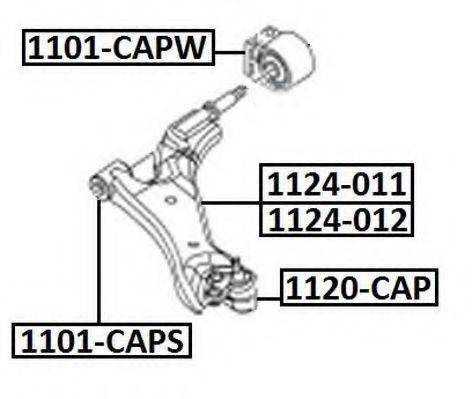 Підвіска, важіль незалежної підвіски колеса ASVA 1101-CAPW
