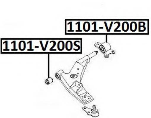 Підвіска, важіль незалежної підвіски колеса ASVA 1101-V200B
