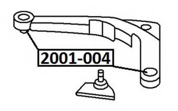 ASVA 2001004 Подвеска, рычаг независимой подвески колеса