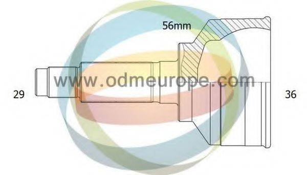 ODM-MULTIPARTS 12060110 Шарнирный комплект, приводной вал