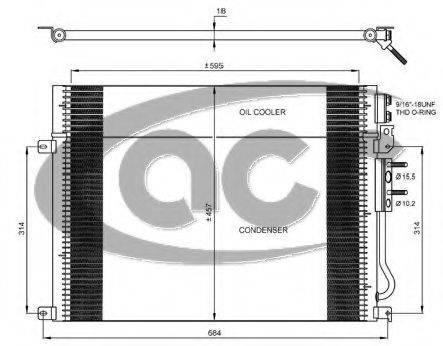 ACR 300680 Конденсатор, кондиционер