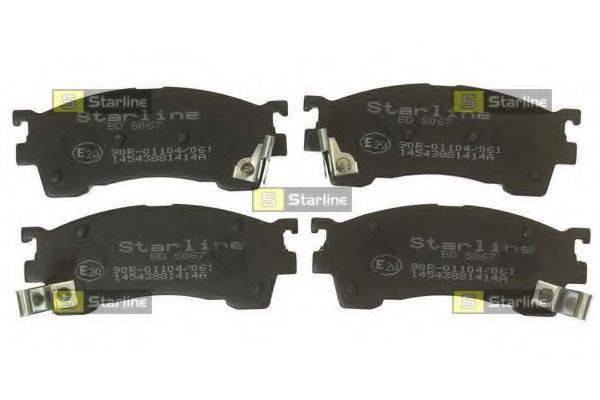 STARLINE BDS067 Комплект тормозных колодок, дисковый тормоз