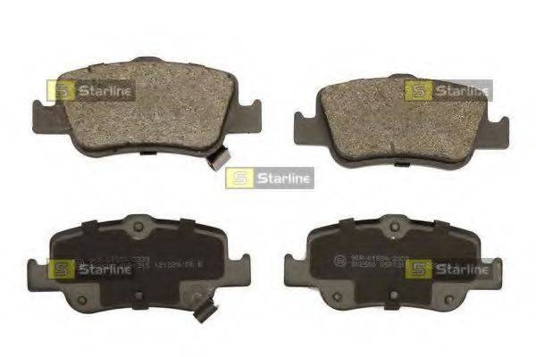 STARLINE BDS481 Комплект тормозных колодок, дисковый тормоз