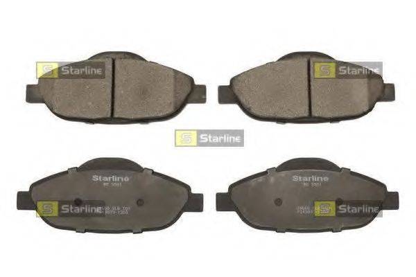 Комплект тормозных колодок, дисковый тормоз STARLINE BD S501