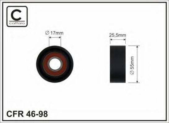 CAFFARO 4698 Паразитный / ведущий ролик, поликлиновой ремень