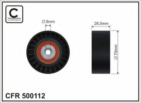 CAFFARO 500112 Паразитный / ведущий ролик, поликлиновой ремень
