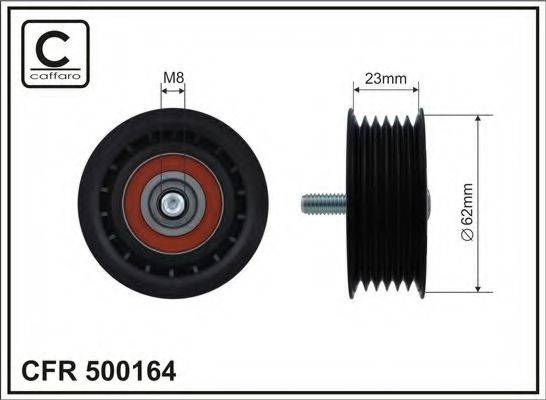 CAFFARO 500164 Паразитный / ведущий ролик, поликлиновой ремень
