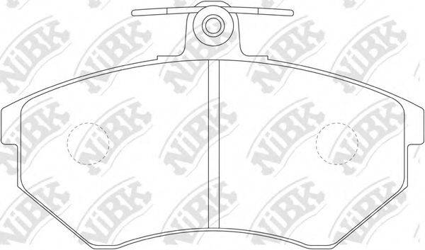 NIBK PN0018 Комплект тормозных колодок, дисковый тормоз