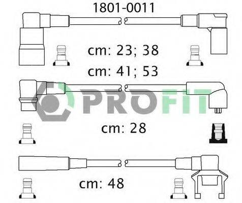 PROFIT 18010011 Комплект дротів запалення