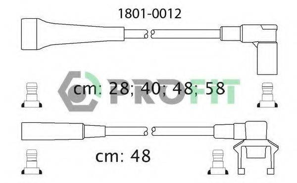 Комплект проводов зажигания PROFIT 1801-0012