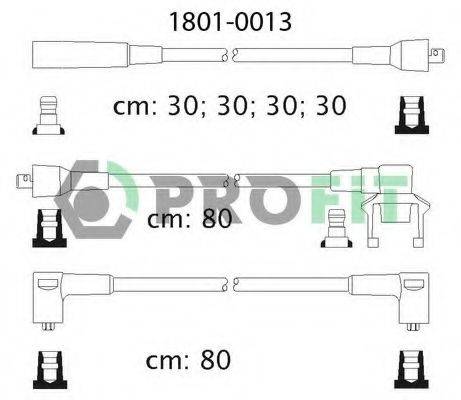 Комплект дротів запалення PROFIT 1801-0013
