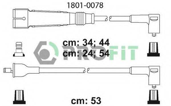 Комплект дротів запалення PROFIT 1801-0078