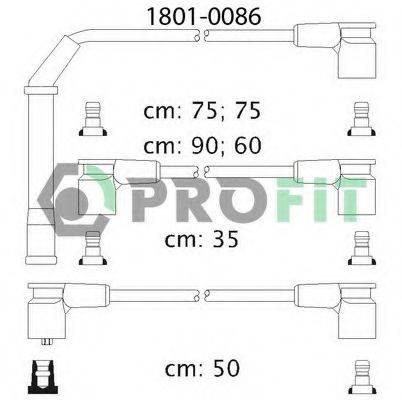 Комплект проводов зажигания PROFIT 1801-0086