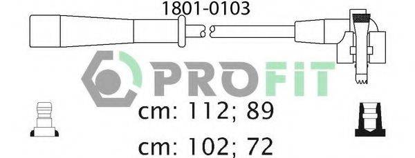 Комплект дротів запалення PROFIT 1801-0103