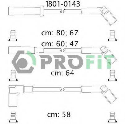 Комплект проводов зажигания PROFIT 1801-0143
