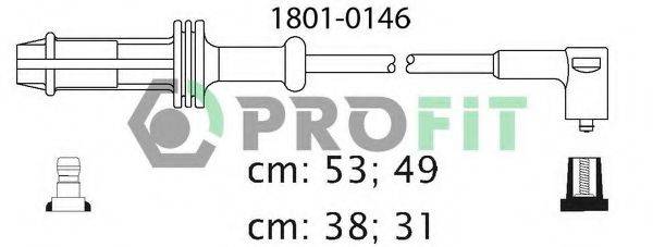 Комплект дротів запалення PROFIT 1801-0146