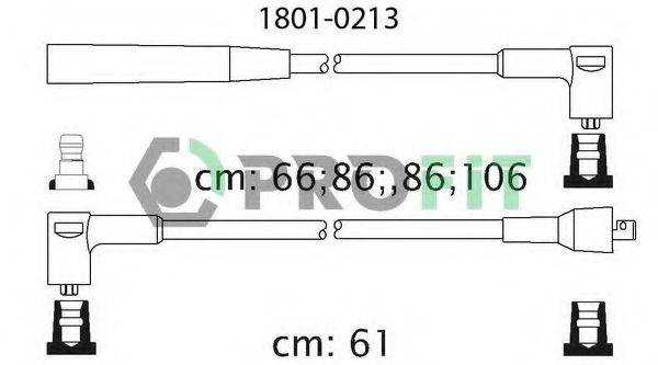 Комплект дротів запалення PROFIT 1801-0213
