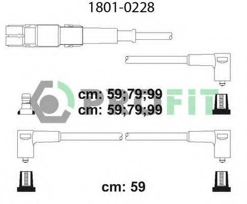 Комплект дротів запалення PROFIT 1801-0228
