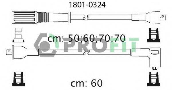 Комплект проводов зажигания PROFIT 1801-0324