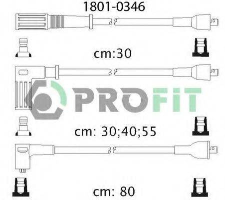 Комплект проводов зажигания PROFIT 1801-0346