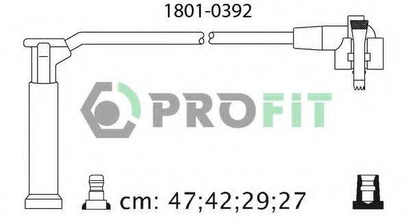 Комплект дротів запалення PROFIT 1801-0392