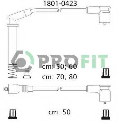 Комплект дротів запалення PROFIT 1801-0423