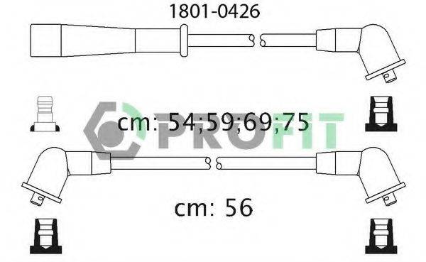 Комплект проводов зажигания PROFIT 1801-0426