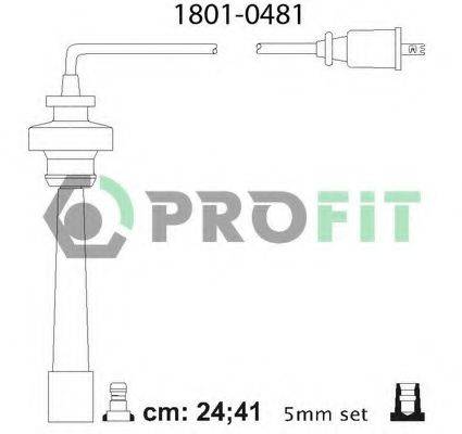 Комплект дротів запалення PROFIT 1801-0481