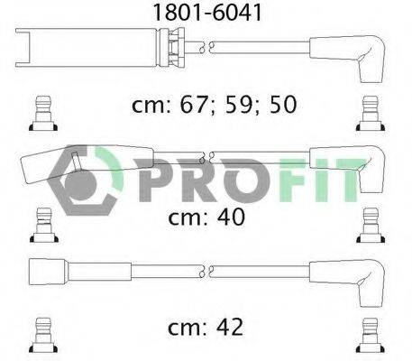 Комплект дротів запалення PROFIT 1801-6041