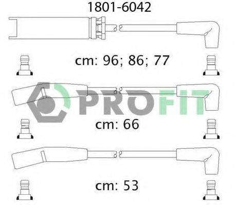 Комплект дротів запалення PROFIT 1801-6042