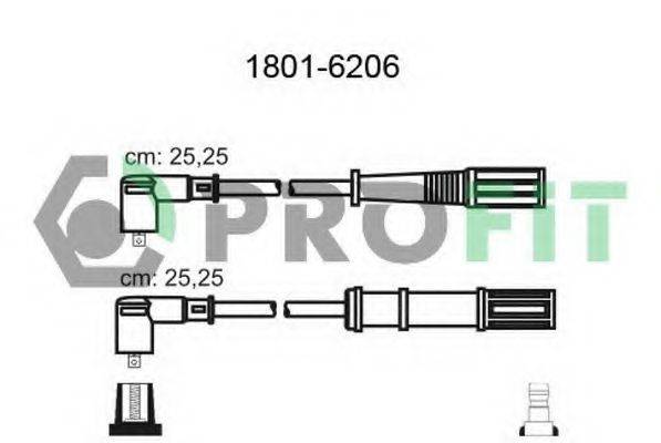 PROFIT 18016206 Комплект проводов зажигания