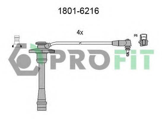 Комплект дротів запалення PROFIT 1801-6216