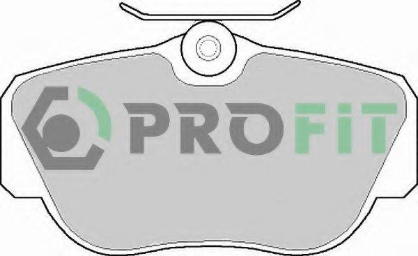 Комплект тормозных колодок, дисковый тормоз PROFIT 5000-0669