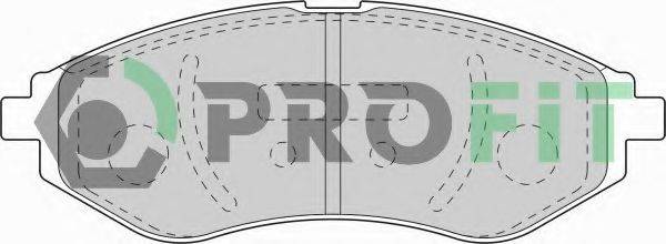 PROFIT 50001699C Комплект тормозных колодок, дисковый тормоз