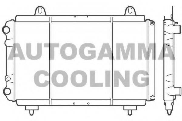 Радіатор, охолодження двигуна AUTOGAMMA 100035