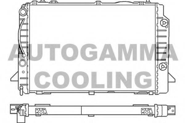 AUTOGAMMA 100053 Радиатор, охлаждение двигателя