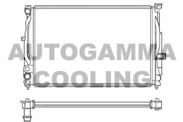 Радиатор, охлаждение двигателя AUTOGAMMA 100062